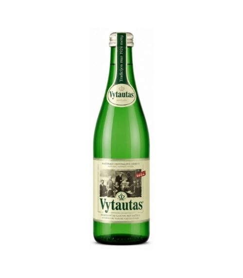 Vytautas - Carbonated Natural Mineral Water 500ml retro glass