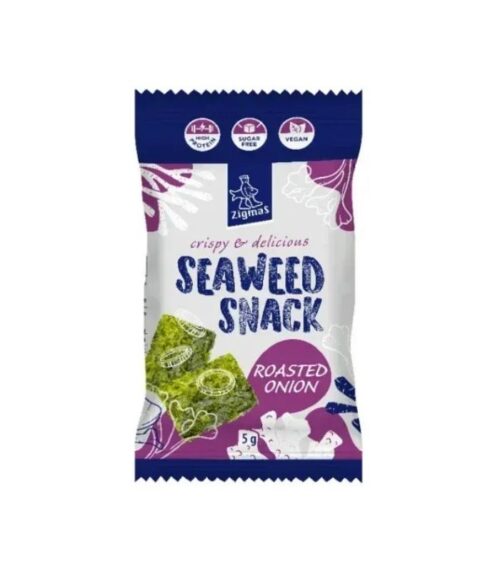 Zigmas - Seaweed Snack Roasted Onion Flavour 5g Zigmas - Seaweed Snack Roasted Onion Flavour 5g